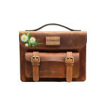 ჩანთა – ლალა ღია ყავისფერი გვირილებით