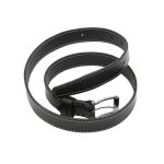 ტყავის ქამარი – ქალის (შავი, ნაკერით)