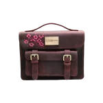 ჩანთა – ლალა ბორდოსფერი ალუბლის ყვავილებით