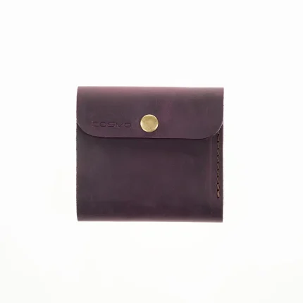 ტყავის საფულე ლალა – შინდისფერი