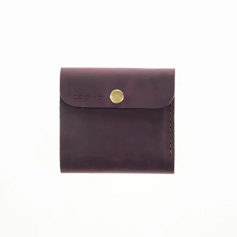 ტყავის საფულე ლალა – შინდისფერი