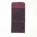 ტყავის საფულე ლალა – შინდისფერი