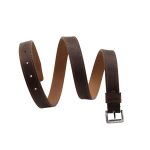 ტყავის ქამარი – ქალის (ყავისფერი, ნაკერით)