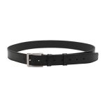 ტყავის ქამარი – მამაკაცის (შავი, ნაკერით)