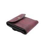 ტყავის საფულე ლალა – შინდისფერი