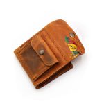 ტყავის საფულე “ლალა” – შემოდგომა, ღია ყავისფერი