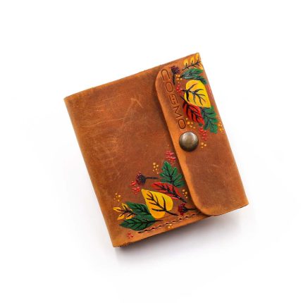 ტყავის საფულე “ლალა” – შემოდგომა, ღია ყავისფერი