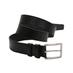 ტყავის ქამარი – მამაკაცის (შავი, ნაკერით)