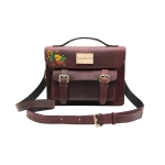 ჩანთა – ლალა ბორდოსფერი: ფოთლები