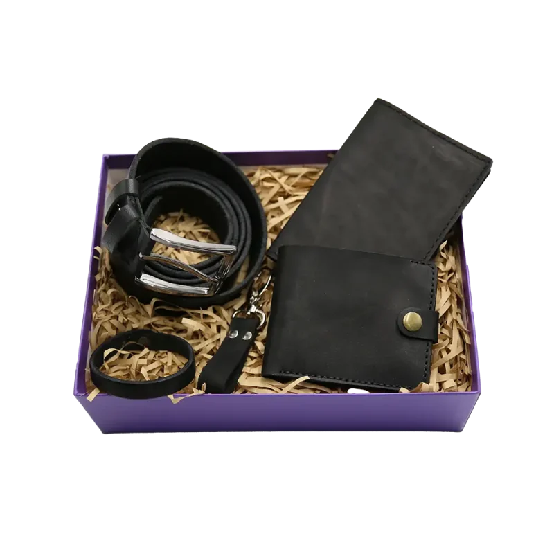 მამაკაცის – სასაჩუქრე ნაკრები, ფერი: შავი