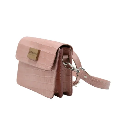 ტყავის ჩანთა ადარა – ვარდისფერი