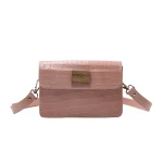 ტყავის ჩანთა ადარა – ვარდისფერი