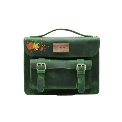 ჩანთა – ლალა მწვანე: ფოთლები